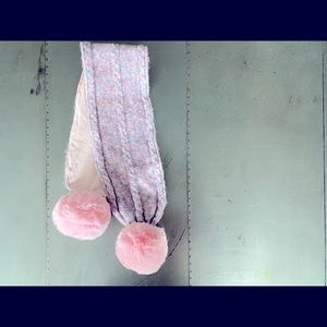 Janie and Jack Woven Knit Pom Pom Scarf NWT (4-5)